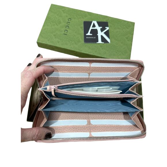 Gucci GG Marmont Pink Leather Continental Long Wallet - Picture 11 of 11